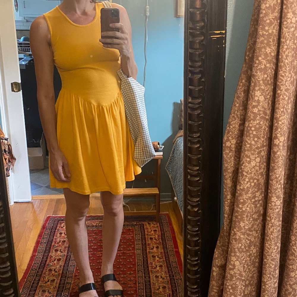 vintage orange dress